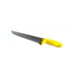 Couteau cuisine boucher 27 cm manche jaune sous blister