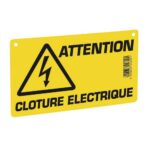 Plaquette de signalisation – clôture électrique