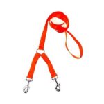 Laisse 2 chiens Nylon Fluo Orange